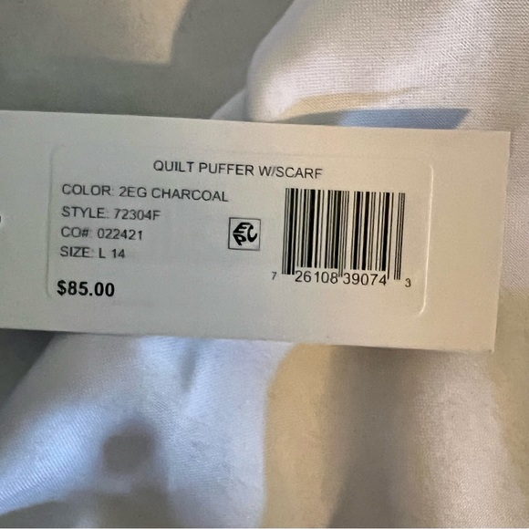 NWT Girl’s Winter Quilted Puffer Coat by R 1881 by S. Rothschild, Size L (14)! - Picture 6 of 15